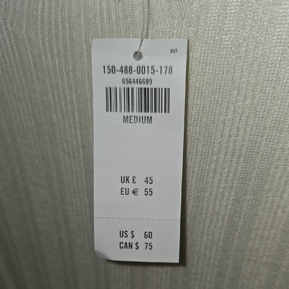 Abercrombie & Fitch White Turtleneck Longsleeve - Picture 2 of 5
